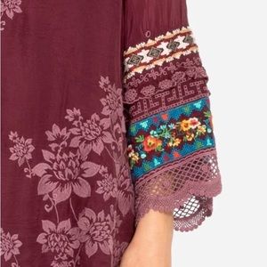 JOHNNY WAS Fayan patchwork sleeve tunic